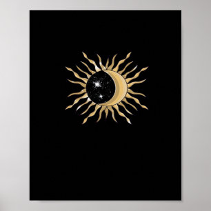 Whimsigoth Sun Moon Space Classic Poster