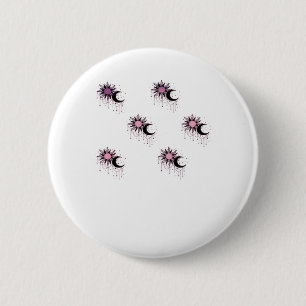 Whimsigoth Sun Moon Witchy 2 Inch Round Button
