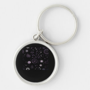 Whimsigoth Sun Moon Witchy Classic Keychain