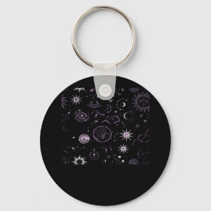 Whimsigoth Sun Moon Witchy Classic Keychain