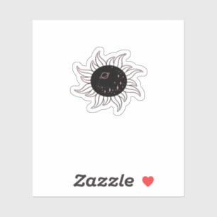 Whimsigoth Sun Space Mountains And Sunset