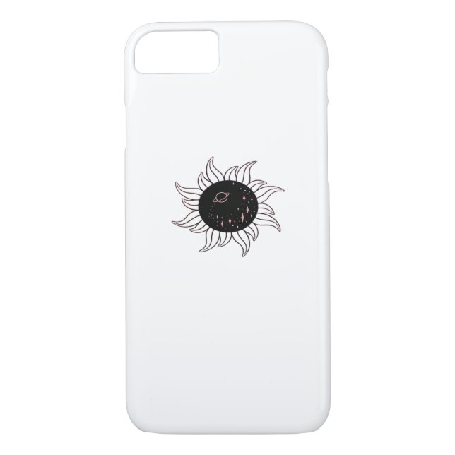 Whimsigoth Sun Space Mountains And Sunset Case-Mate iPhone Case (Back)
