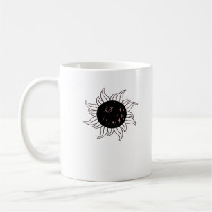 Whimsigoth Sun Space Mountains And Sunset Coffee Mug