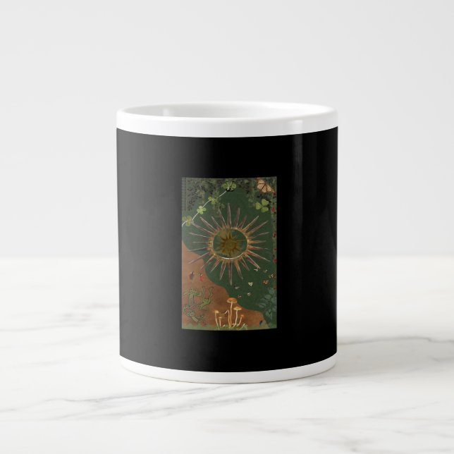 Whimsigoth Swirl Poster Large Coffee Mug (Front)
