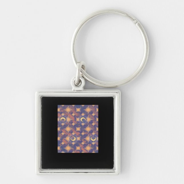Whimsigoth Wallpaper Classic Keychain (Front)