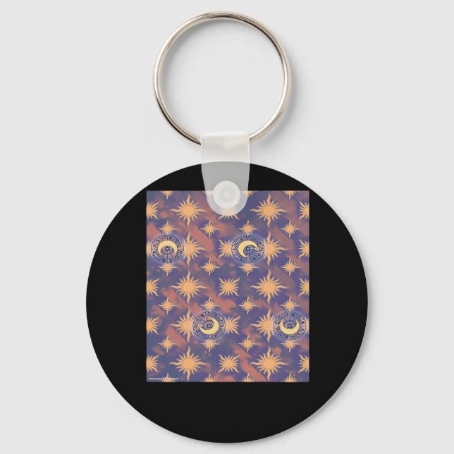 Whimsigoth Wallpaper Classic Keychain (Front)