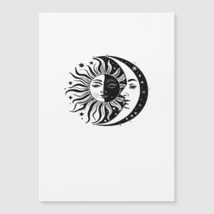 Whimsigoth Watercolour Sun Moon Witchy Classic
