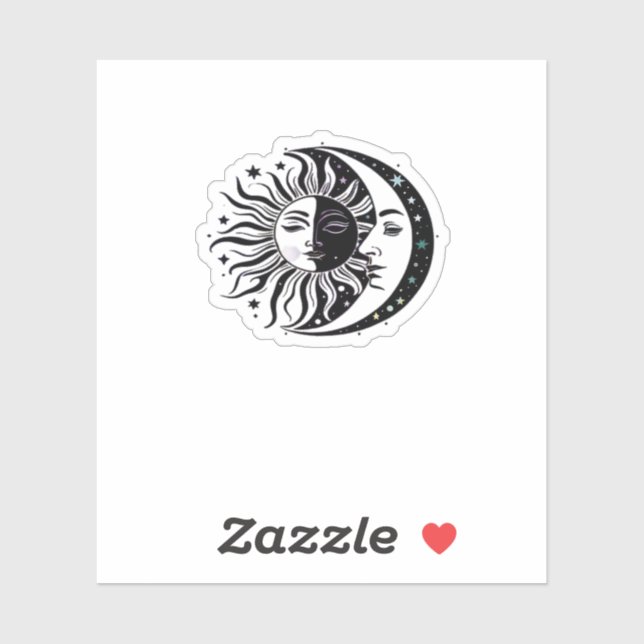 Whimsigoth Watercolour Sun Moon Witchy Classic (Sheet)