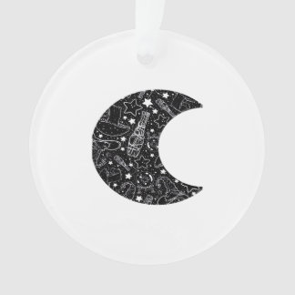 Whimsigoth Witch Moon Wicca Kawaii Goth Tattoo Ast Ornament