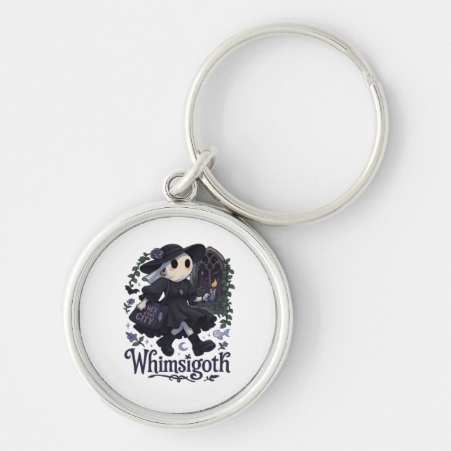 Whimsigoth With City Classic – Urban Magic Meets F Keychain (Front)