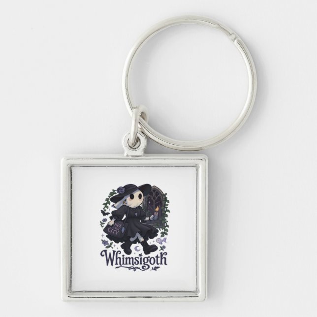 Whimsigoth With City Classic – Urban Magic Meets F Keychain (Front)