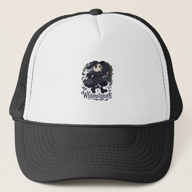 Whimsigoth With City Classic – Urban Magic Meets F Trucker Hat (Front)