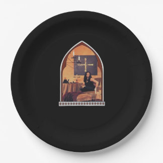 Whimsigothic Cathedral Window Classic Paper Plate