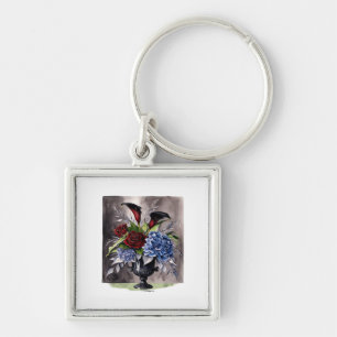 Whimsigothic – Gothic Floral Vase Aesthetic Classi Keychain