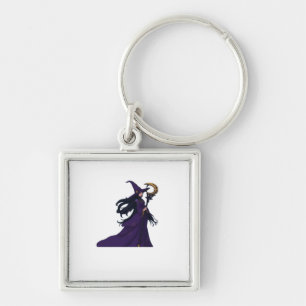 Whimsigothic Moon Witch Keychain