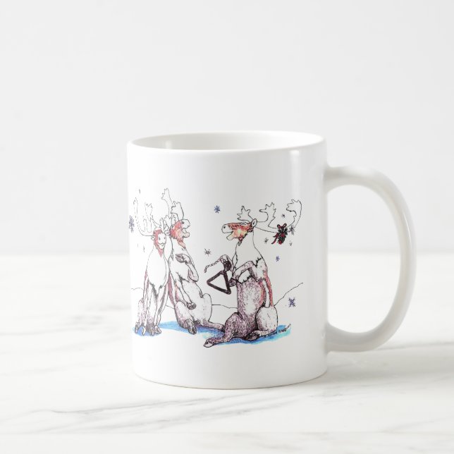Whimssical Christmas Alaska Wildlife Coffee Mug (Droite)