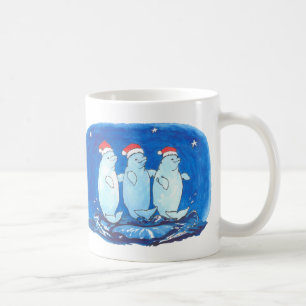 Whimssical Christmas Alaska Wildlife Coffee Mug
