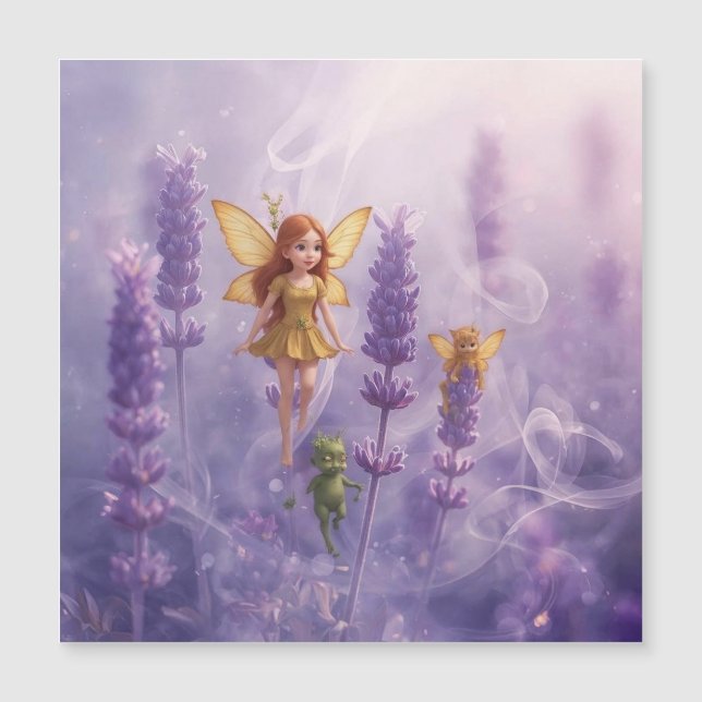 Whimsy Among the Purple Blooms (Front)