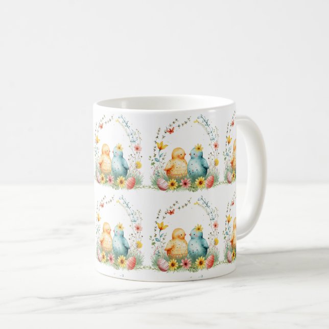Whimsy and Wonder Chicks: Easter Edition Coffee Mug (Front Right)