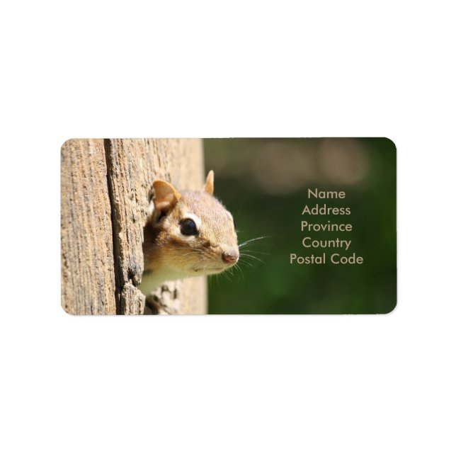 Whimsy Animal Design Label (Front)