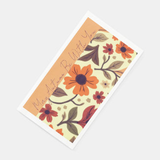 Whimsy Autumn Floral Napkin