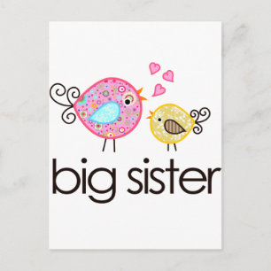 Whimsy Birds Big Sister T-shirt Faire-part