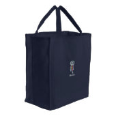 Whimsy Boho dreamcatcher Personalized Embroidered Tote Bag (Angled)