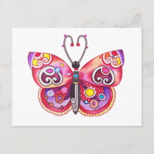 Whimsy Butterfly Postcard