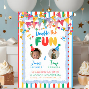Whimsy Colourful Boy Birthday Invitation