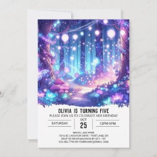 Whimsy Custom Woodland Digital Birthday Invitation