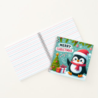 Whimsy d'hiver : Carnet Carré de pingouins festifs