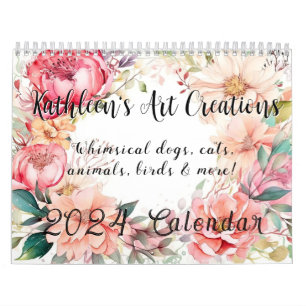 Whimsy Dogs, Cats, Animals, Birds and More 2024 Calendar