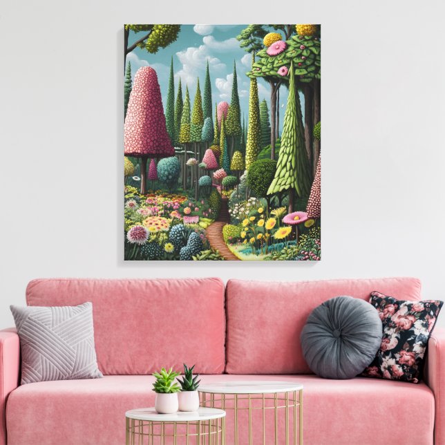  Whimsy-Enchanted-Forest Canvas Print (Insitu(LivingRoom))