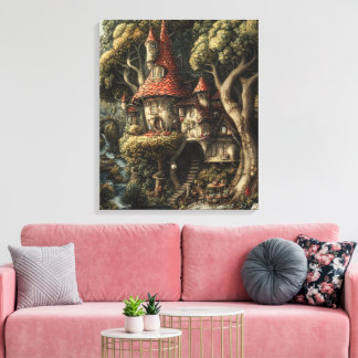  Whimsy-Enchanted-Forest Canvas Print