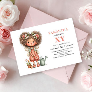 Whimsy Fairy Girl 4th Birthday Pastel Magic invite