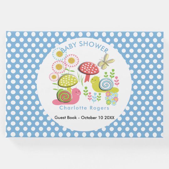 Whimsy Fairy-tale Spring Garden Baby Bpy Shower Guest Book