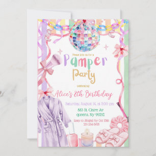 Whimsy Fancy Pamper Party Girl Birthday Invitation