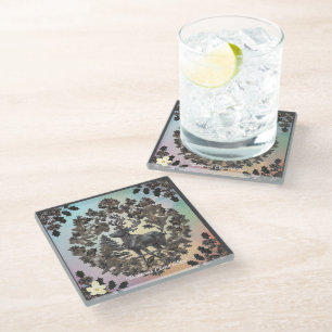 "Whimsy Fantasy" Glass Coaster