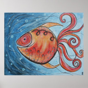 Whimsy Fish II Poster