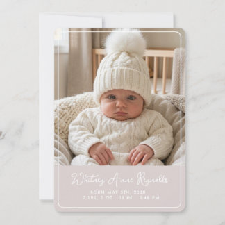 Whimsy Flat Announcement Card