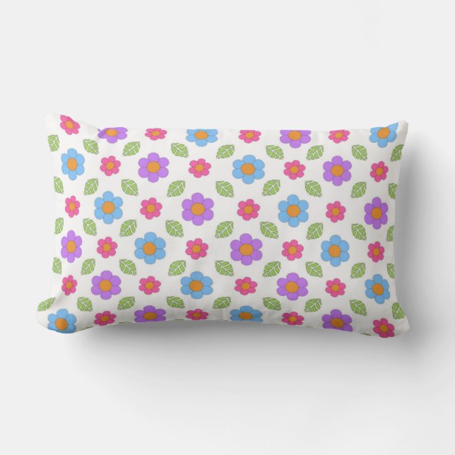 Whimsy Floral Pillow (Front)