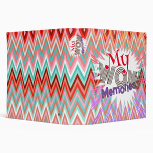 Whimsy Fun Design. 3 Ring Binder
