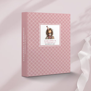 Whimsy Girl 10th Birthday Pink memory album Binder