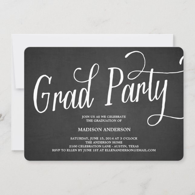 Whimsy Grad Party | Graduation Invitation (Front)