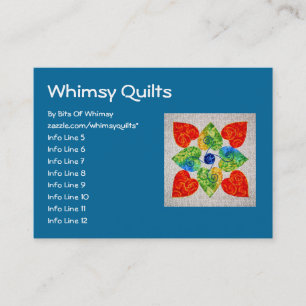 Whimsy Hearts Quilt - Block #1 Business Card