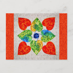 Whimsy Hearts Quilt - Block #1 Postcard