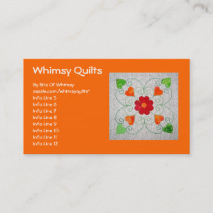 Whimsy Hearts Quilt - Block #2 Business Card