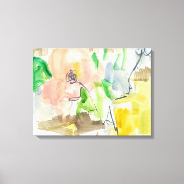 Whimsy in The Garden II Canvas Print (Front)