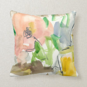 Whimsy in The Garden II Throw Pillow