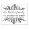 Whimsy Leaves Frame Family Name & Return Address